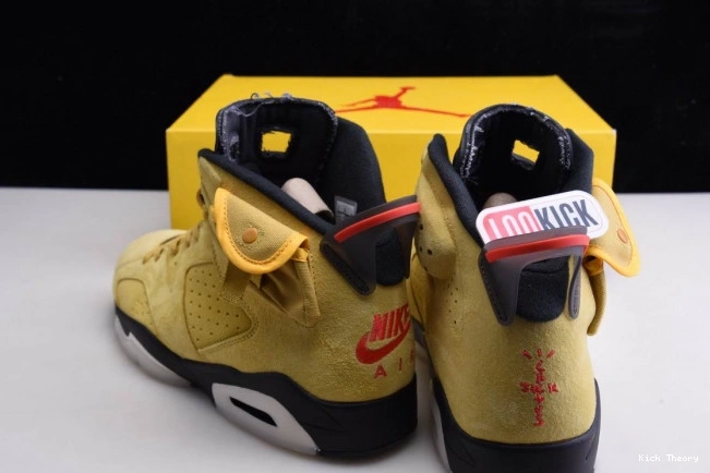 Kick Theory JORDAN 6 CN1084-300 X SCOTT YELLOW AIR TRAVIS 0817
